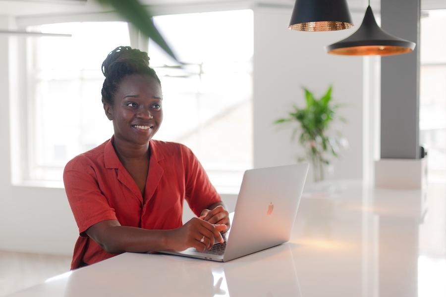 Software Engineer Seda at work in the Zuhlke office